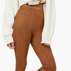 Spanx suede leggings